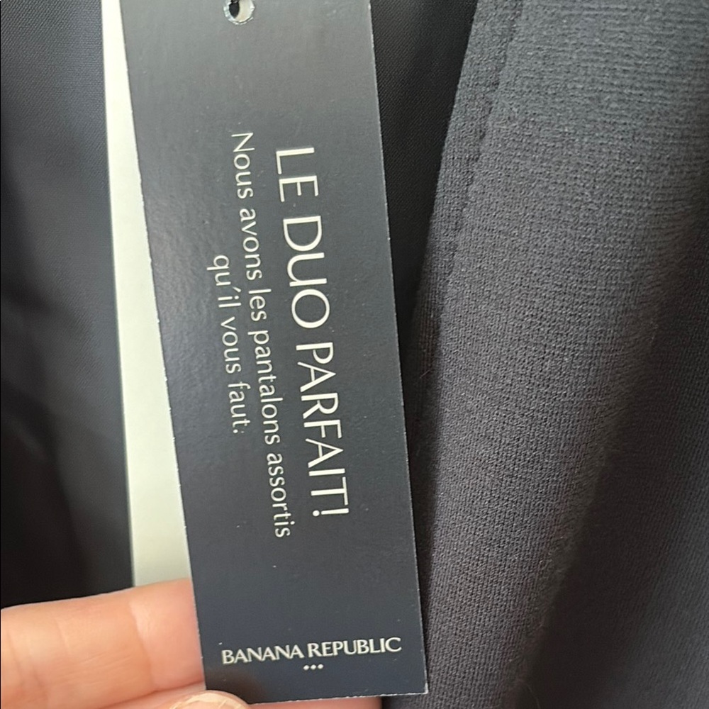 Banana Republic Black Collarless Single-Button Blazer - Picture 5 of 7